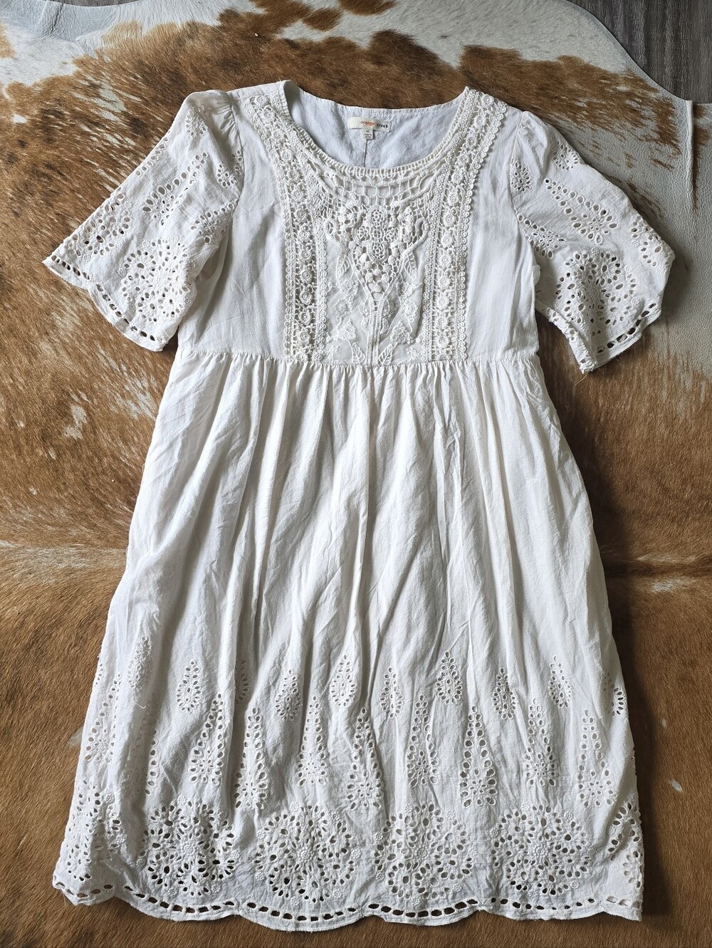 Orange Creek Cotton Eyelet Dress